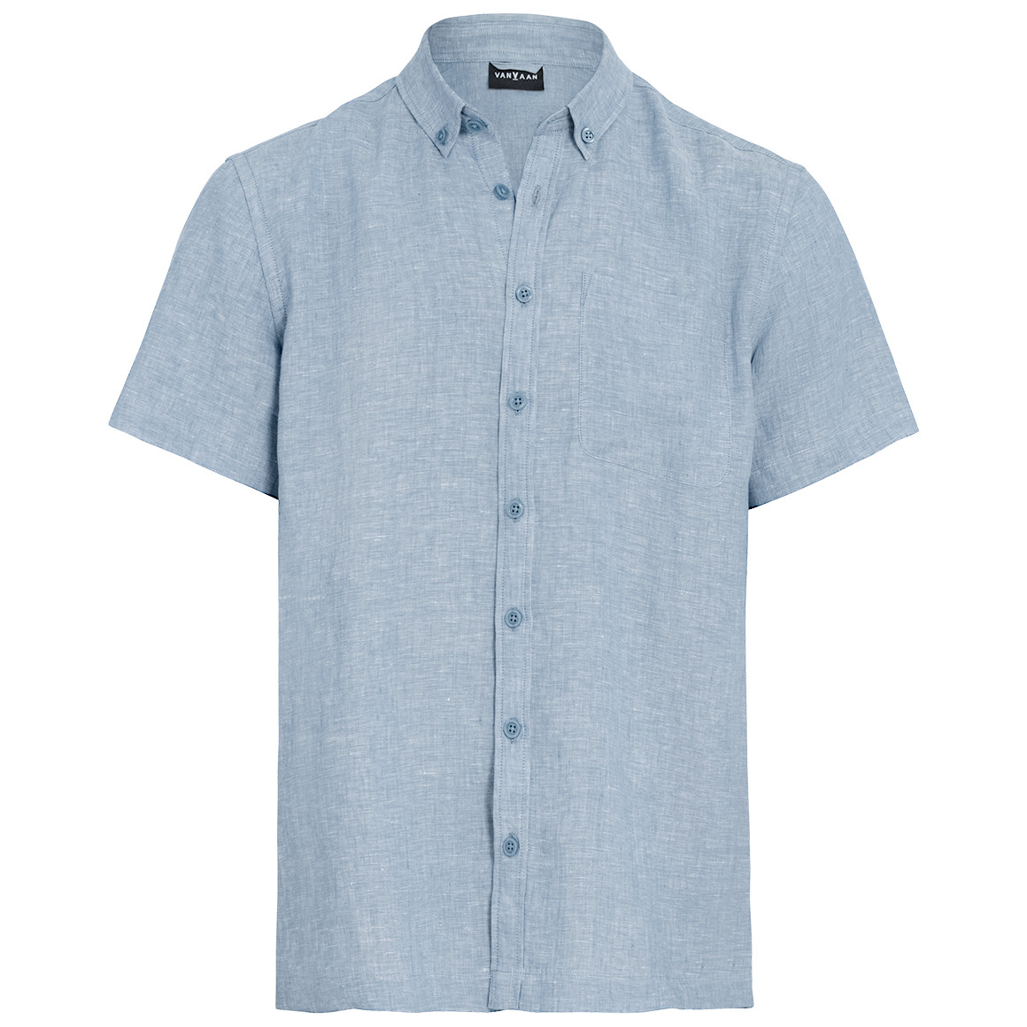 Herren Leinen-Hemd mit kurzen Ärmeln