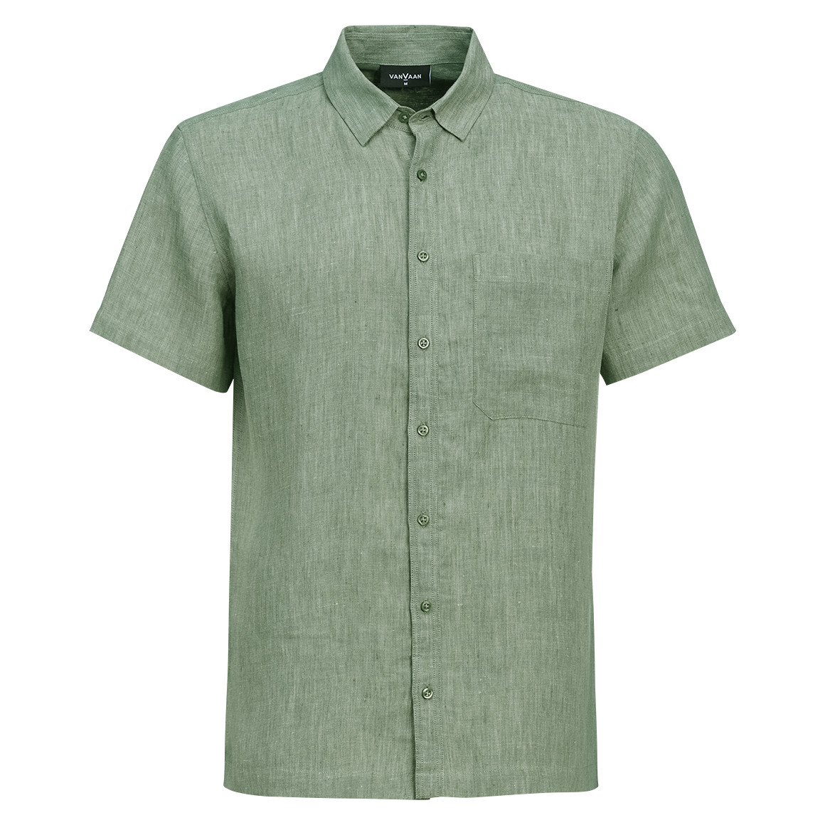 Herren Leinen-Hemd mit kurzen Ärmeln