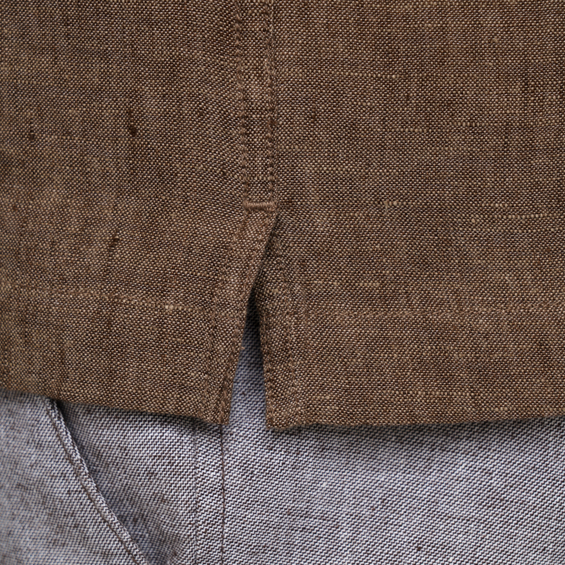 Herren Leinen-Hemd mit kurzen Ärmeln