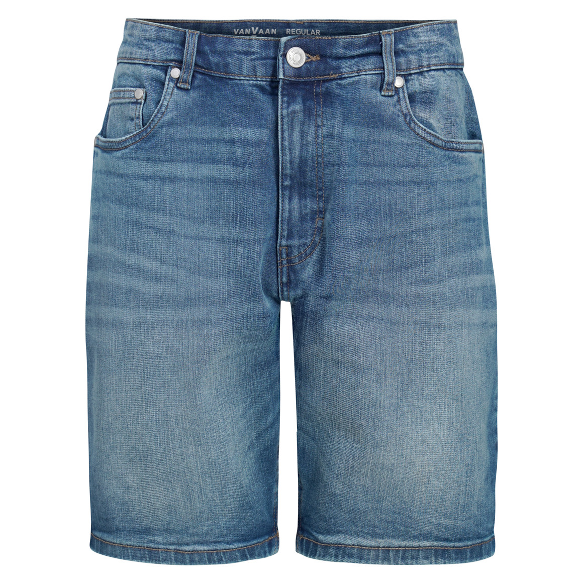 Herren Regular-Jeansshorts in Denim-Optik