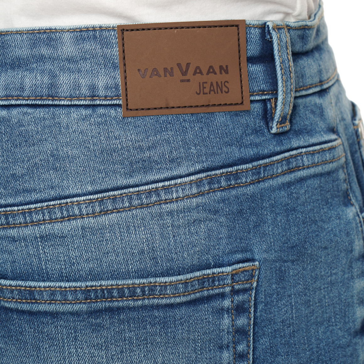 Herren Regular-Jeansshorts in Denim-Optik