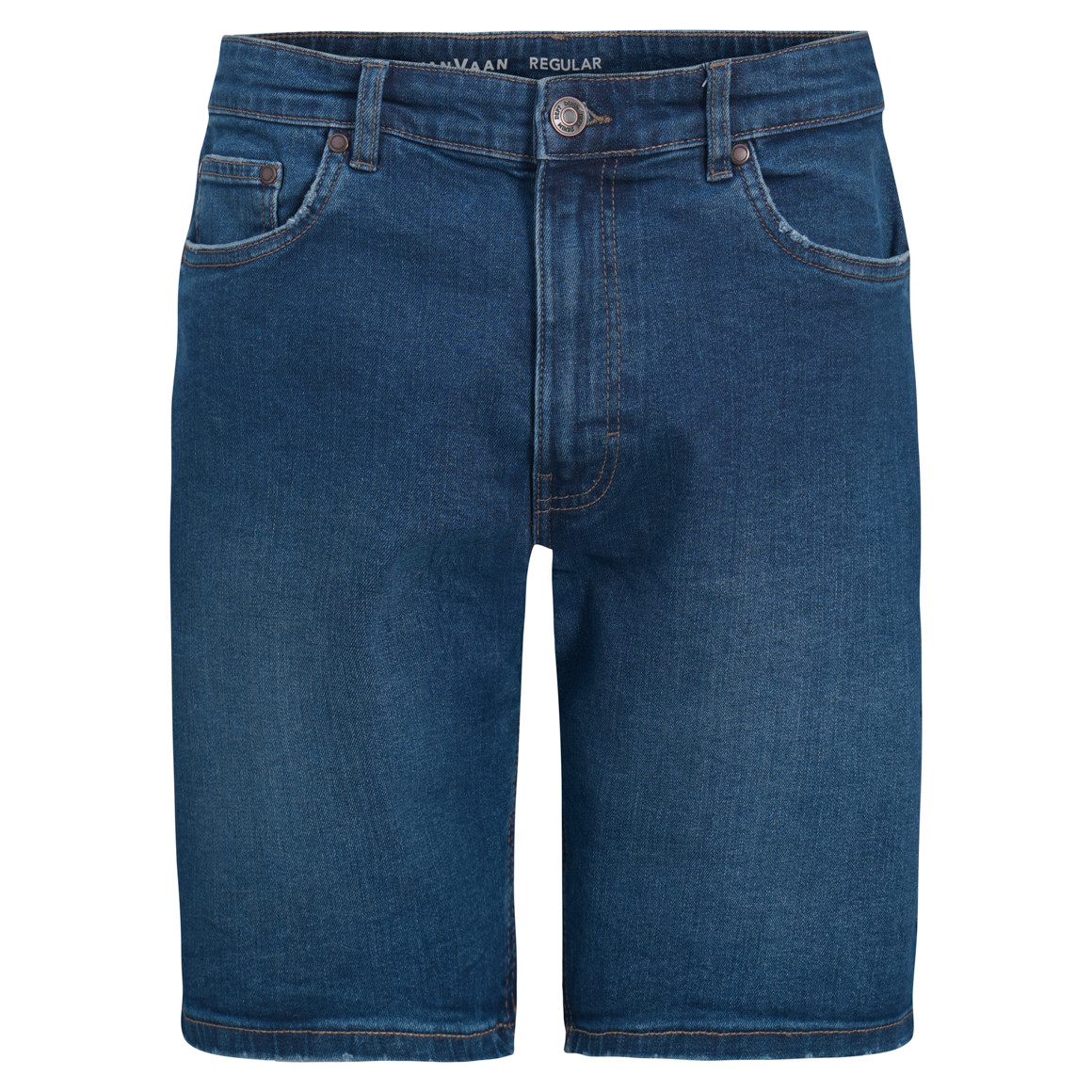 Herren Regular Jeansshorts in Denim-Optik