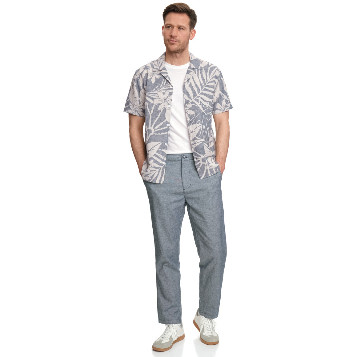 Herren Hose mit Leinen