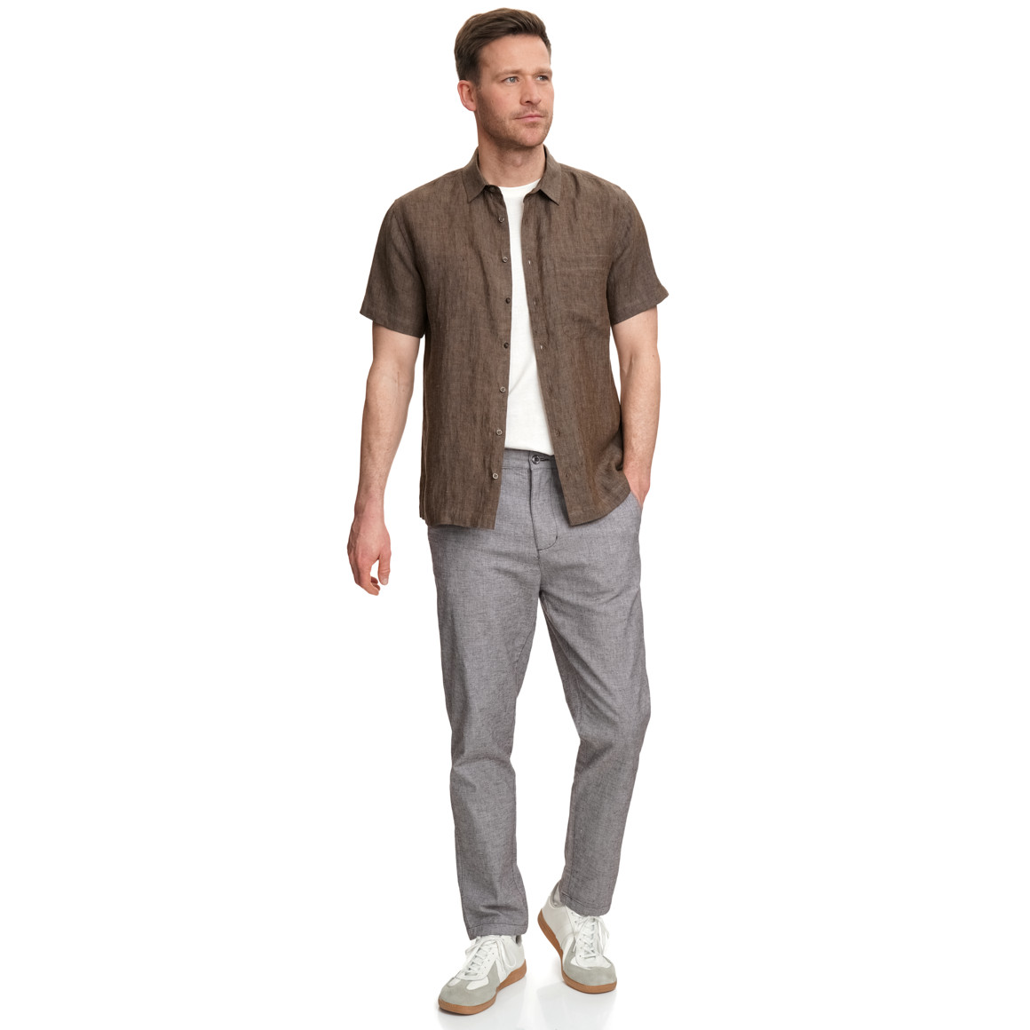 Herren Hose mit Leinen