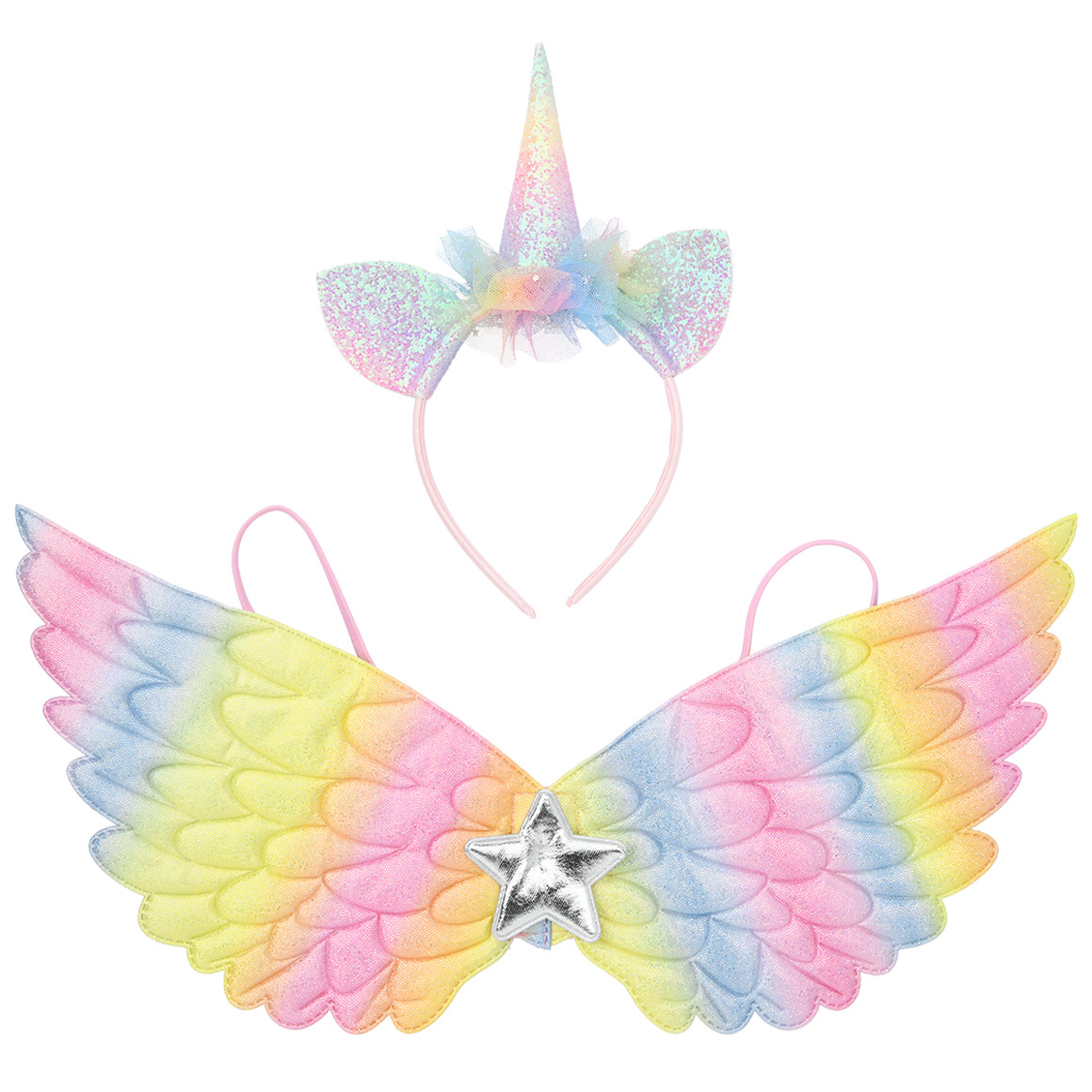 Kostüm-Set Einhorn 3-teilig