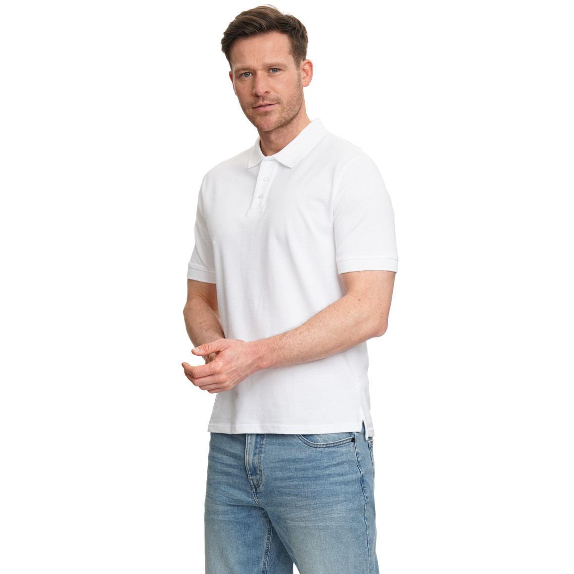 Poloshirt voor heren in piqué-kwaliteit