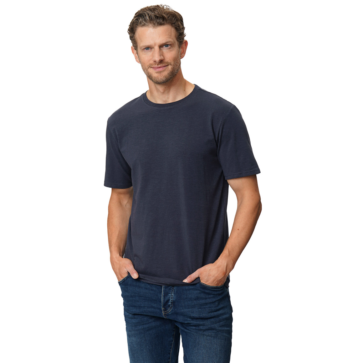 T-shirt voor heren in basic look