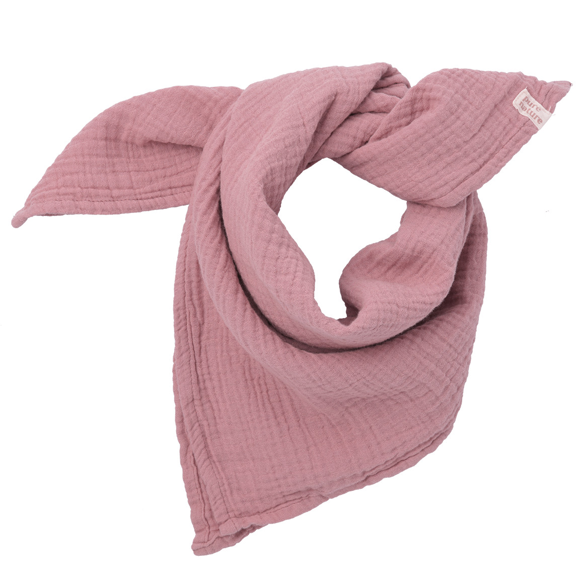 Mädchen Musselintuch unifarben