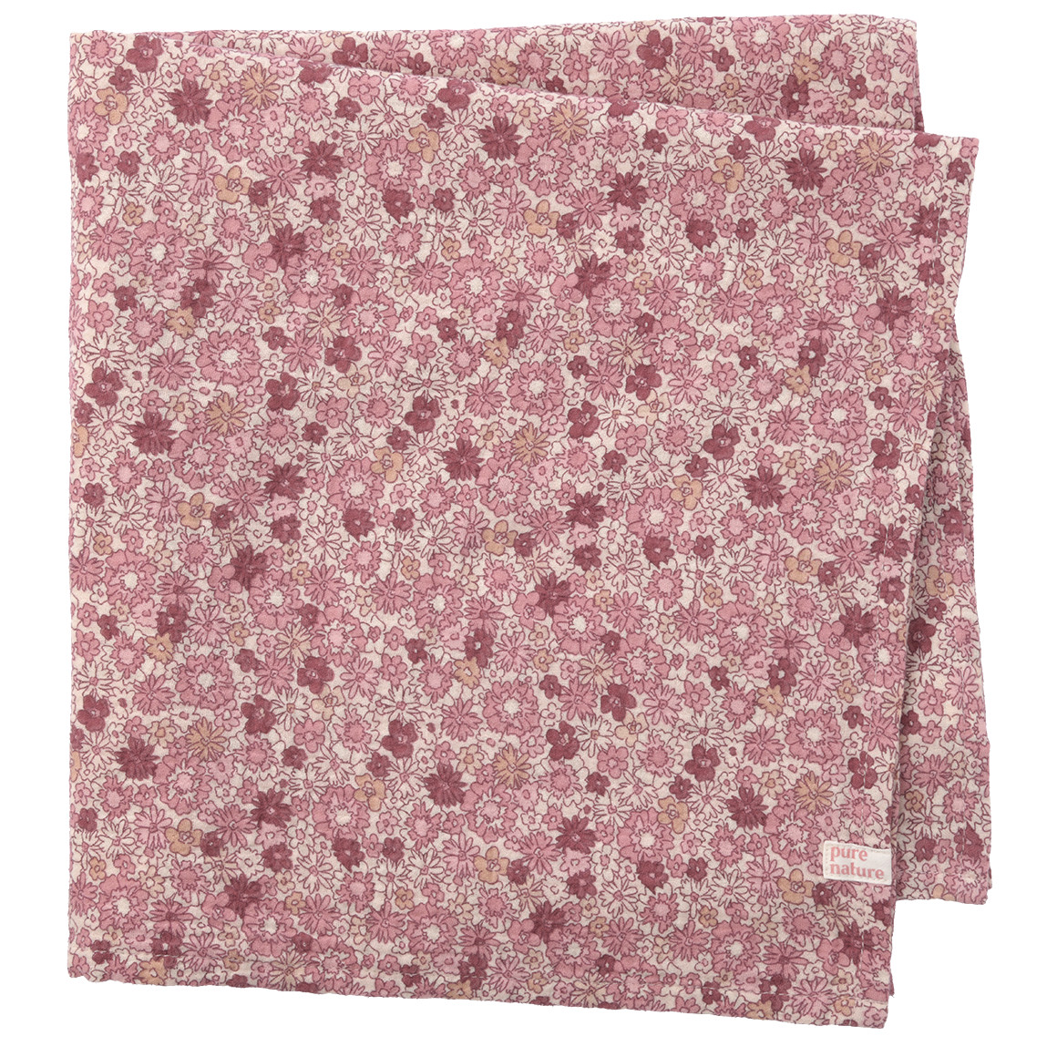 Mädchen Musselintuch mit Blümchen