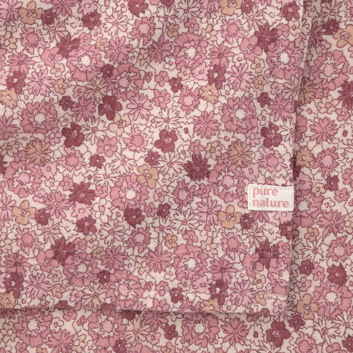 Mädchen Musselintuch mit Blümchen