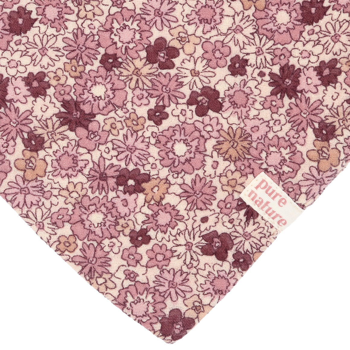 Baby Musselin-Bandana mit Blümchen