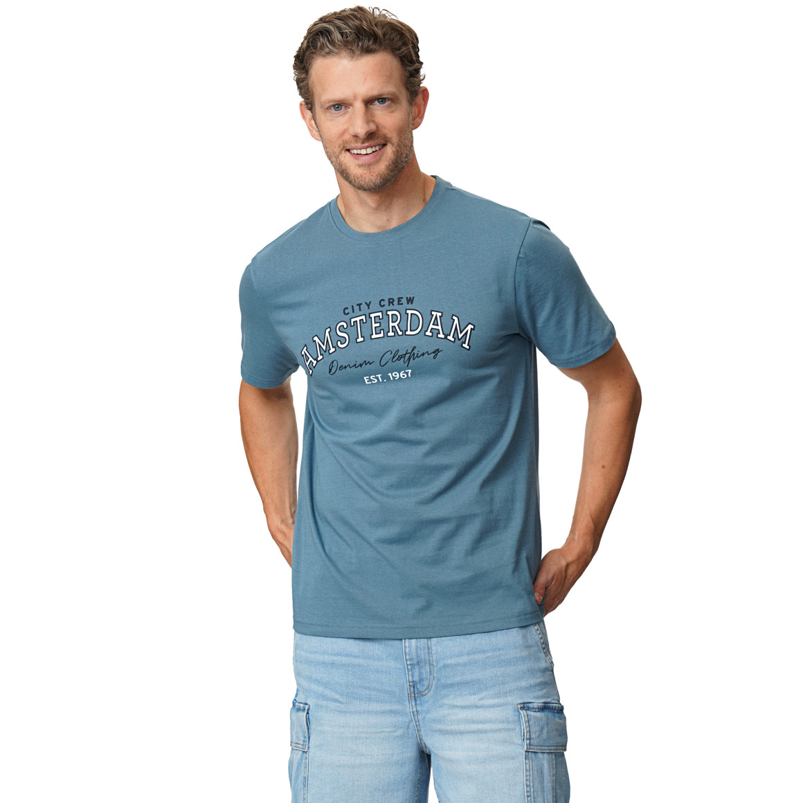 Herren T-Shirt mit Brust-Print