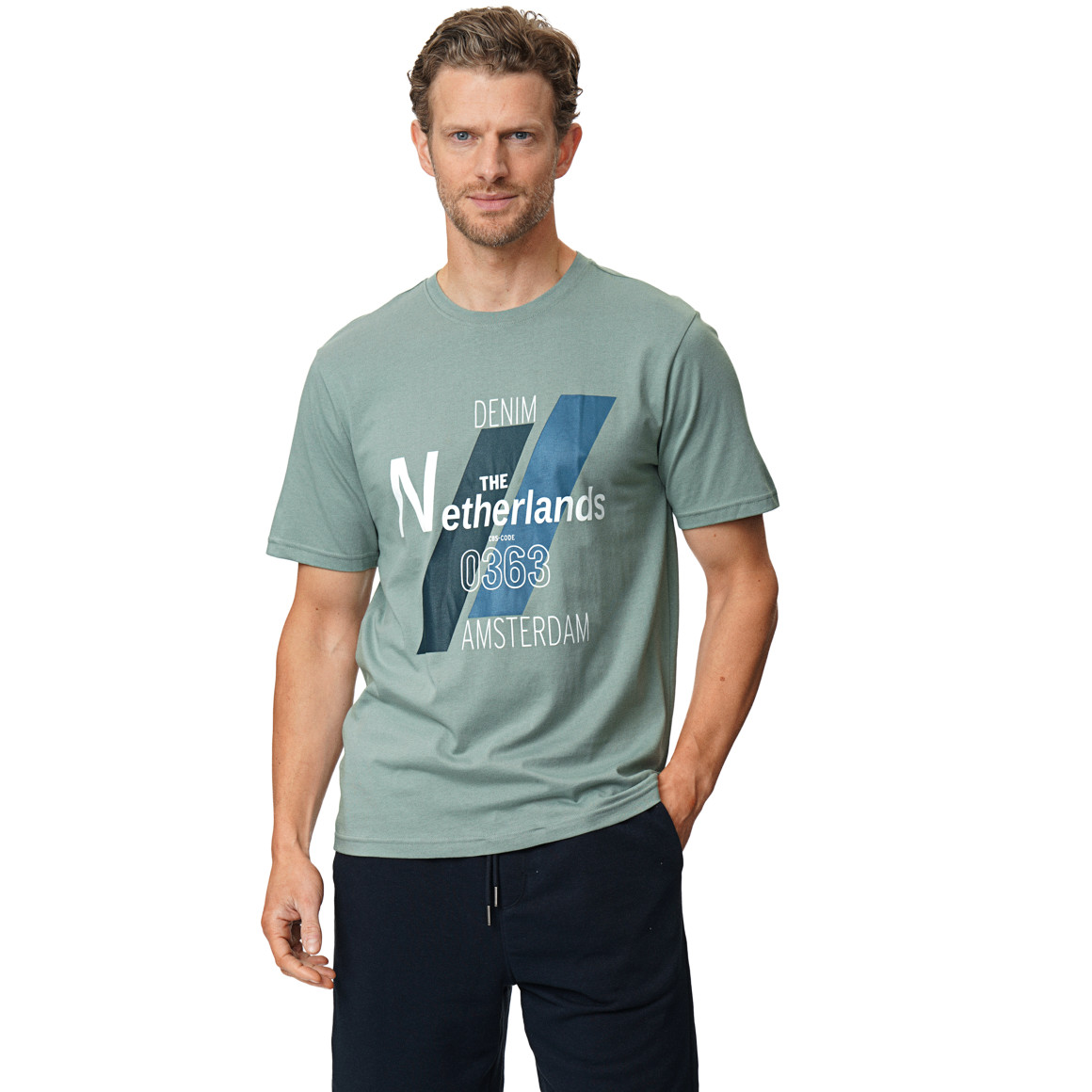 Herren T-Shirt mit Brust-Print