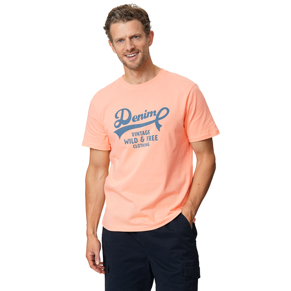 Herren T-Shirt mit Brust-Print