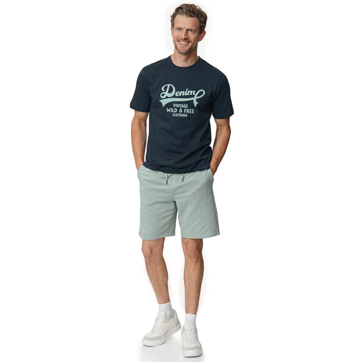 Herren T-Shirt mit Brust-Print