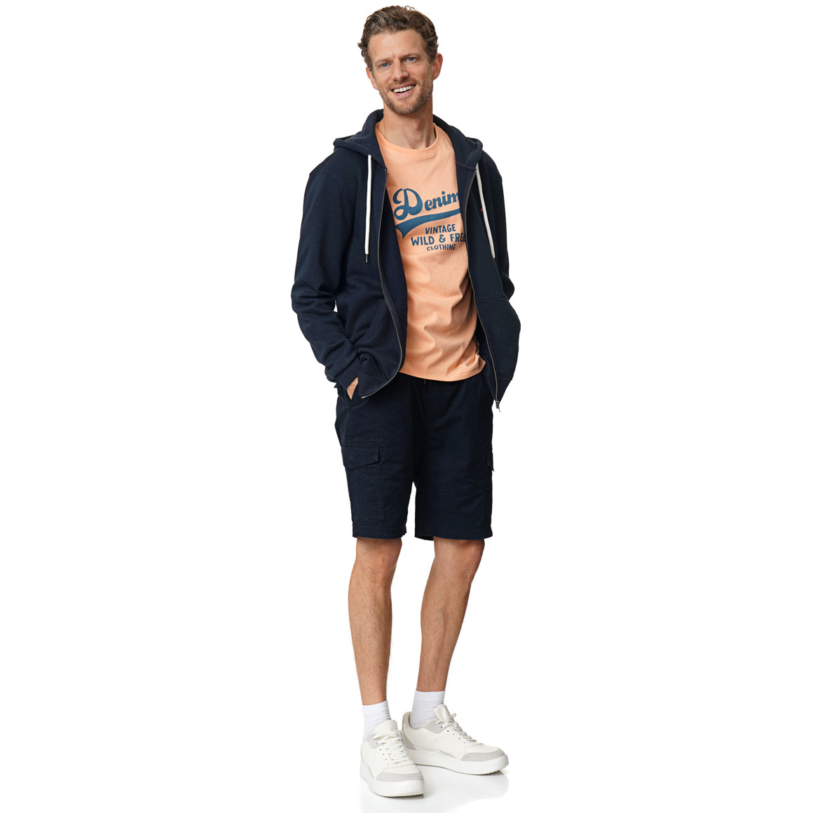 Herren Sweatjacke mit Kapuze