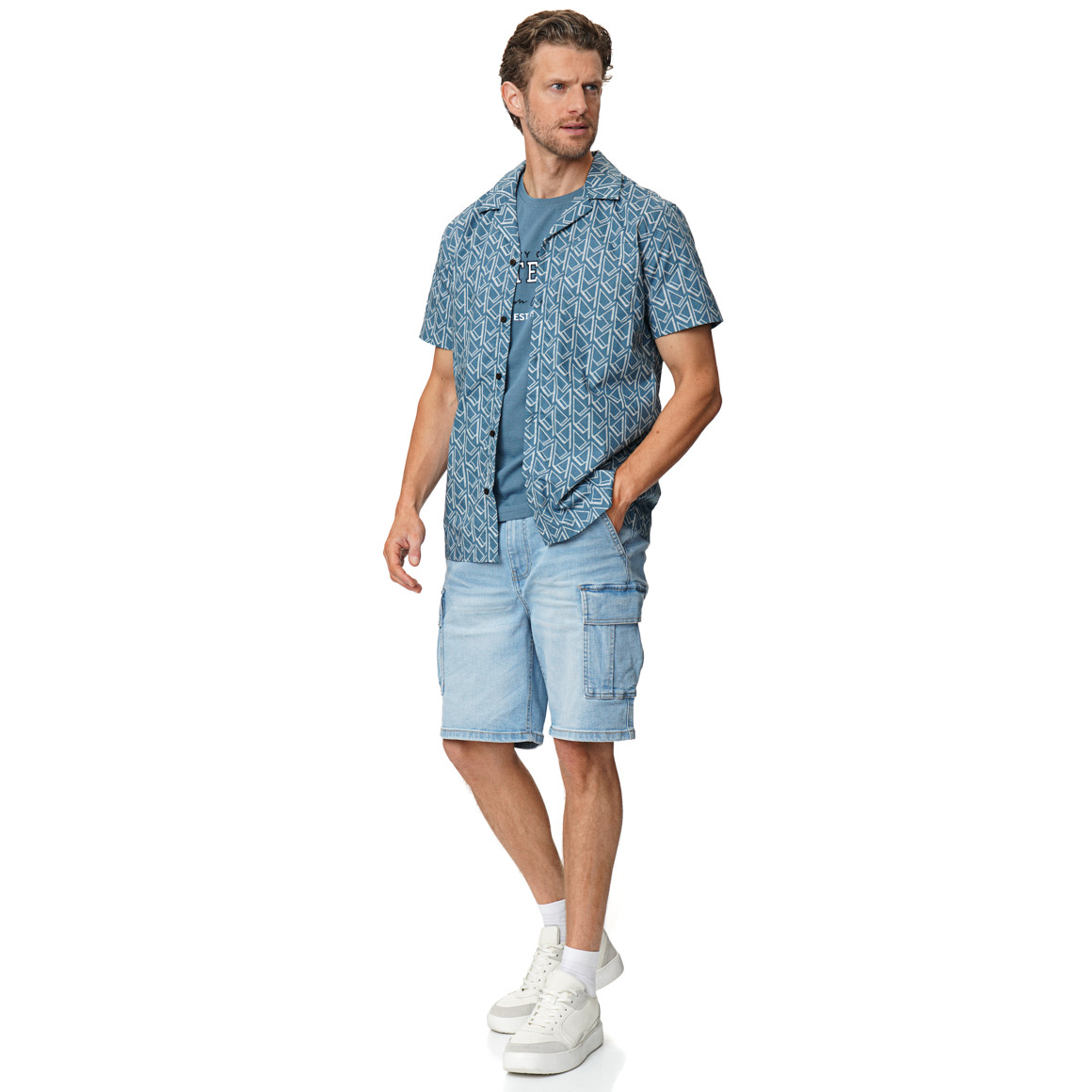 Herren Hemd mit Allover-Print