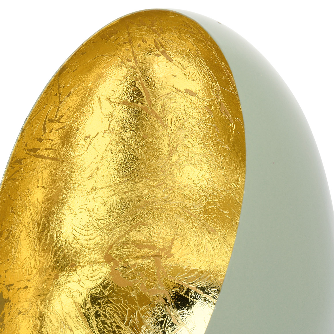 Grote theelichthouder in eivorm