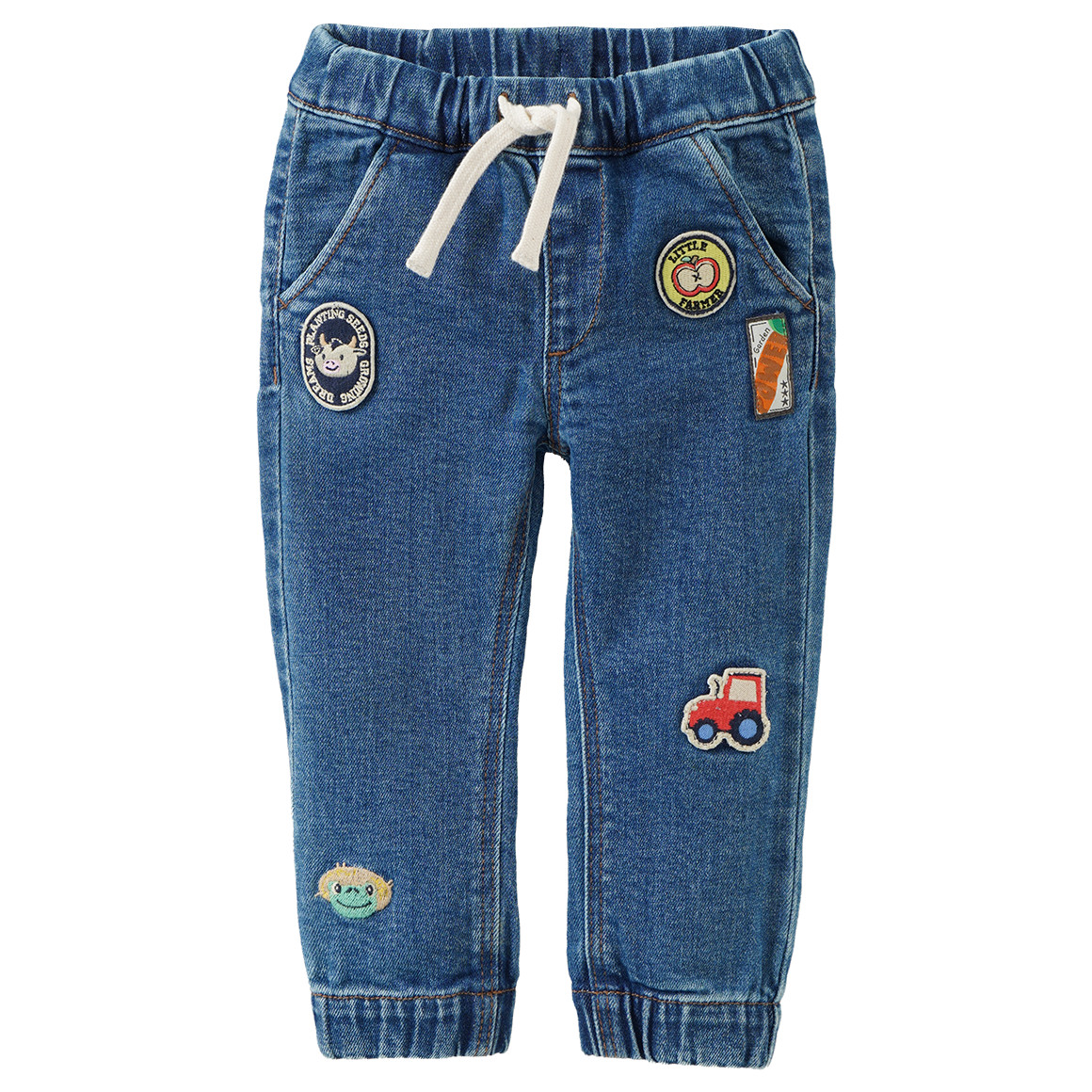 Baby pull-on jeans met stiksel