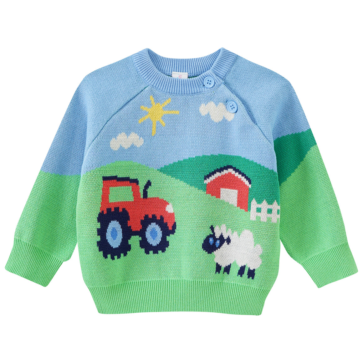 Baby Strickpullover mit Allover-Motiv