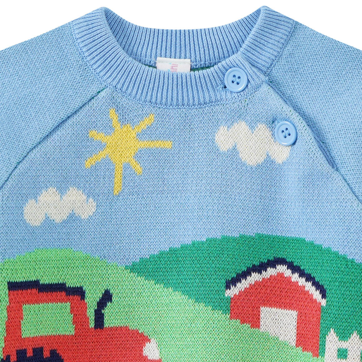 Baby Strickpullover mit Allover-Motiv