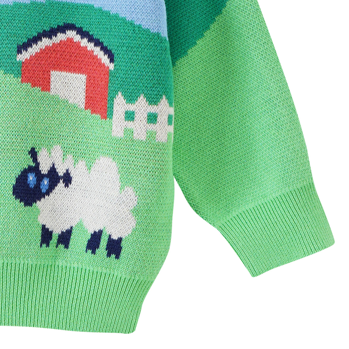 Baby Strickpullover mit Allover-Motiv