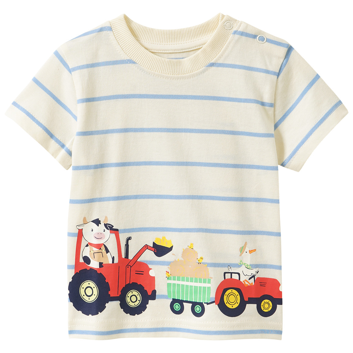 Baby T-Shirt mit Traktor-Print