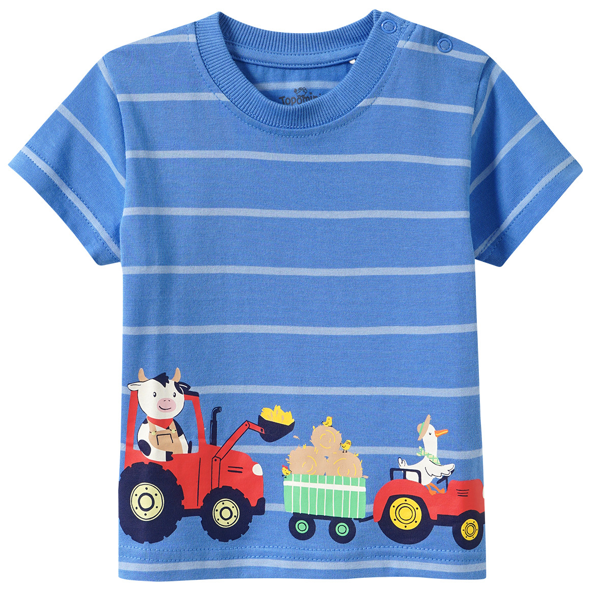 Baby T-Shirt mit Traktor-Print