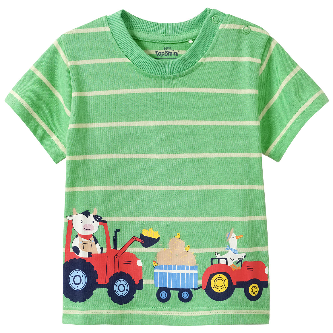 Baby T-Shirt mit Traktor-Print