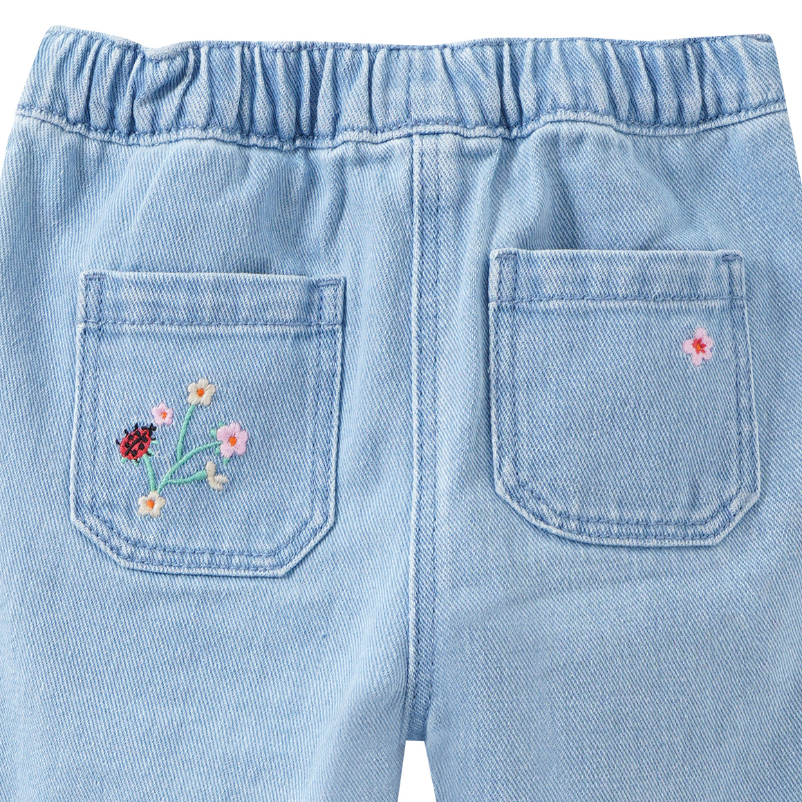 Baby Jeans mit Stickereien
