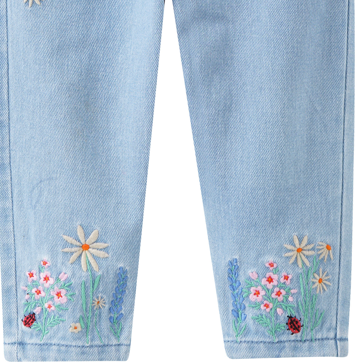 Baby Jeans mit Stickereien