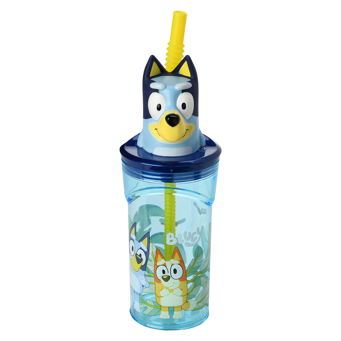 Bluey  Trinkflasche mit Strohhalm