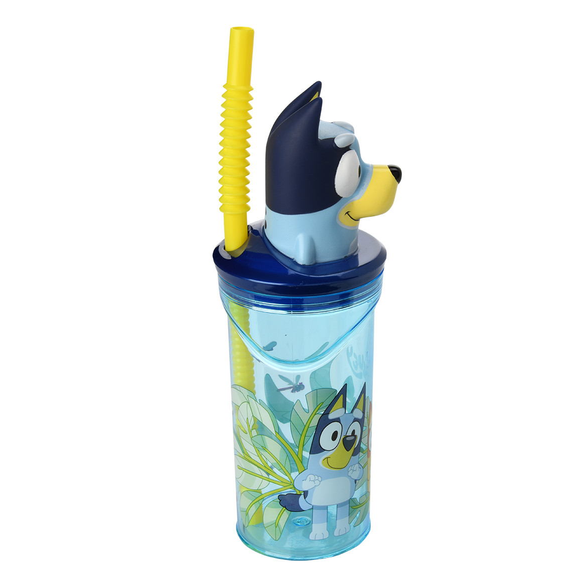 Bluey  Trinkflasche mit Strohhalm