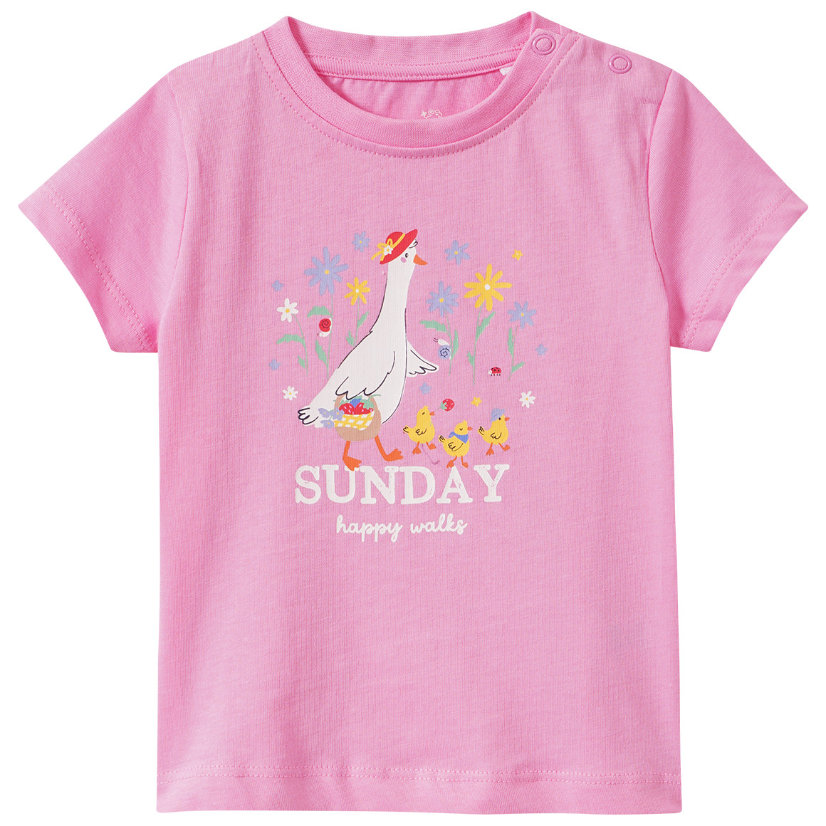 Baby T-Shirt mit Bauernhof-Print