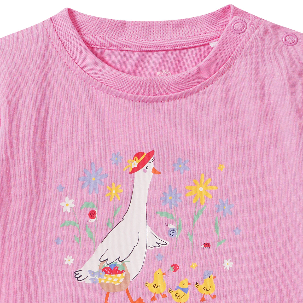 Baby T-Shirt mit Bauernhof-Print