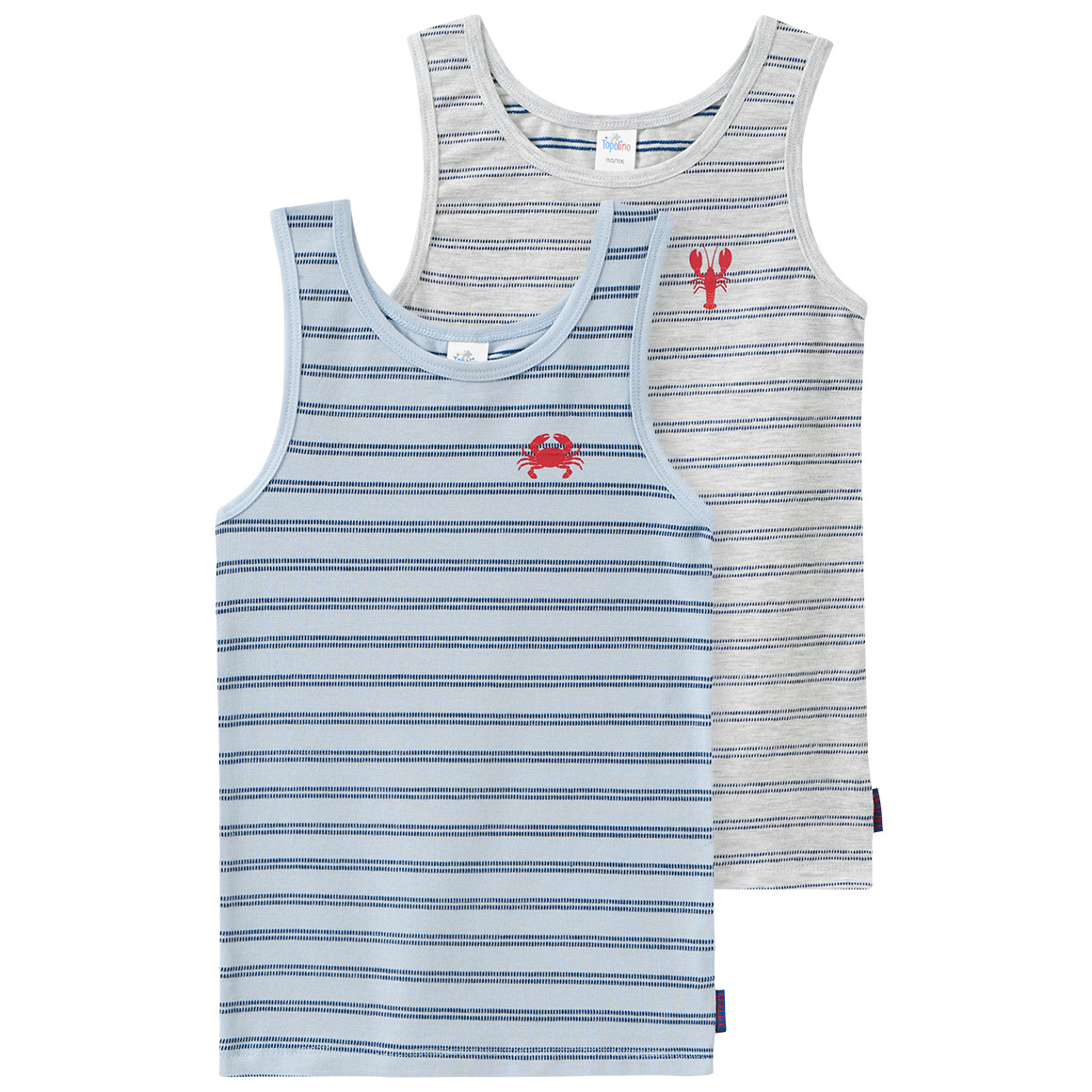 2 Jungen Unterhemden im Set