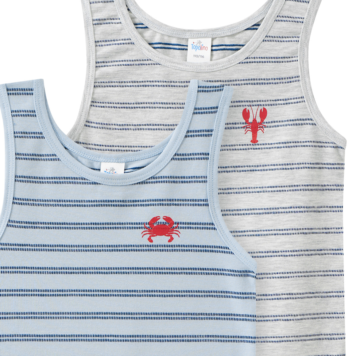 2 Jungen Unterhemden im Set