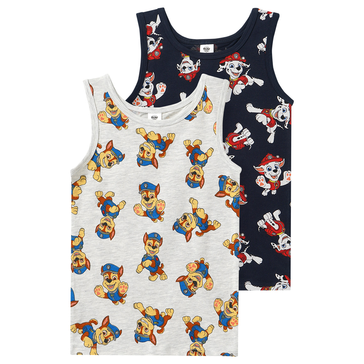 2 PAW Patrol Unterhemden mit Print