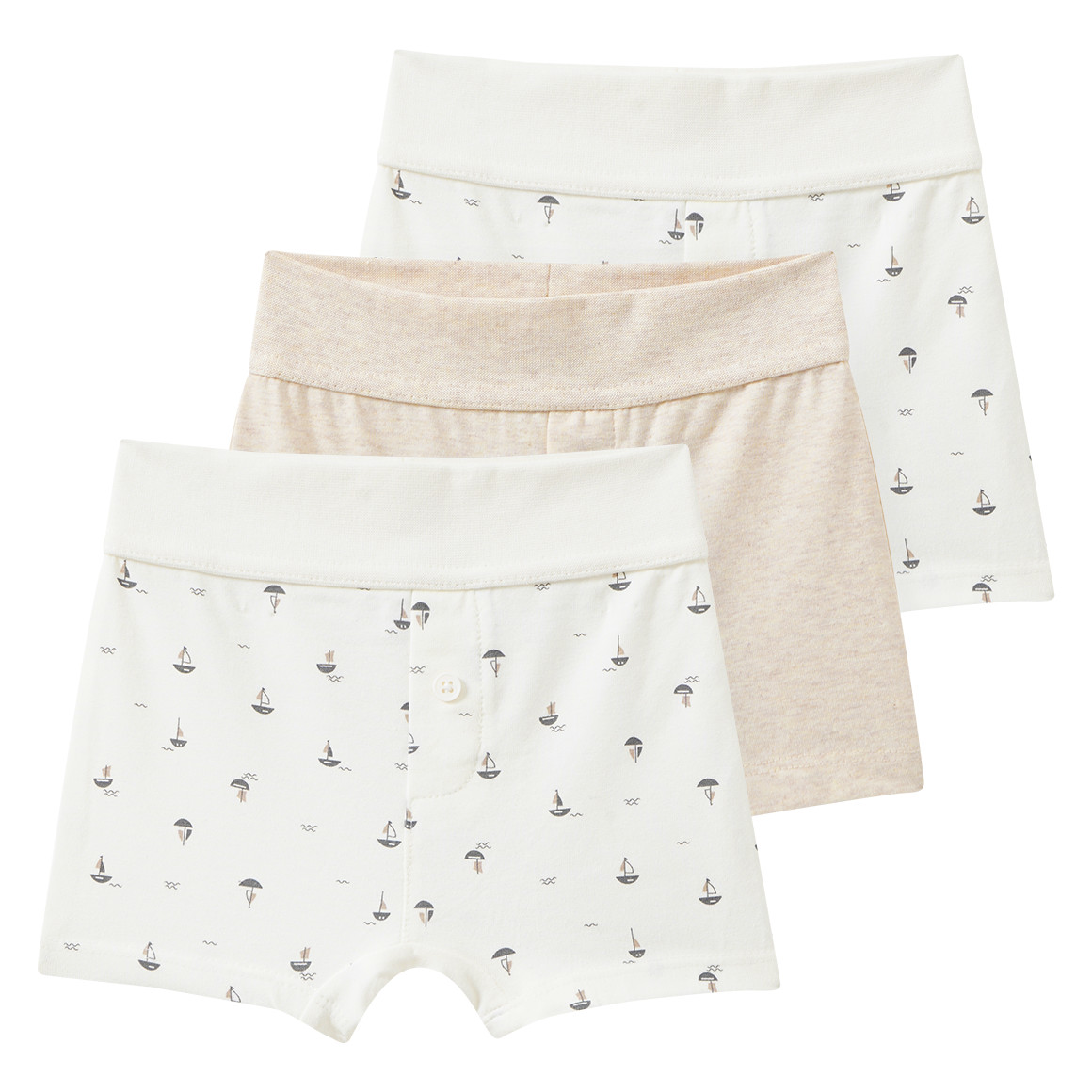 3 Baby Boxer mit Bio-Baumwolle