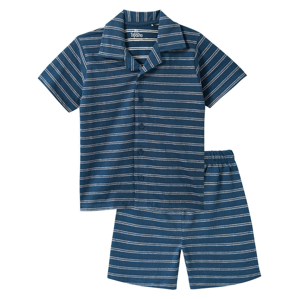 Jungen Shorty im Ringel-Look