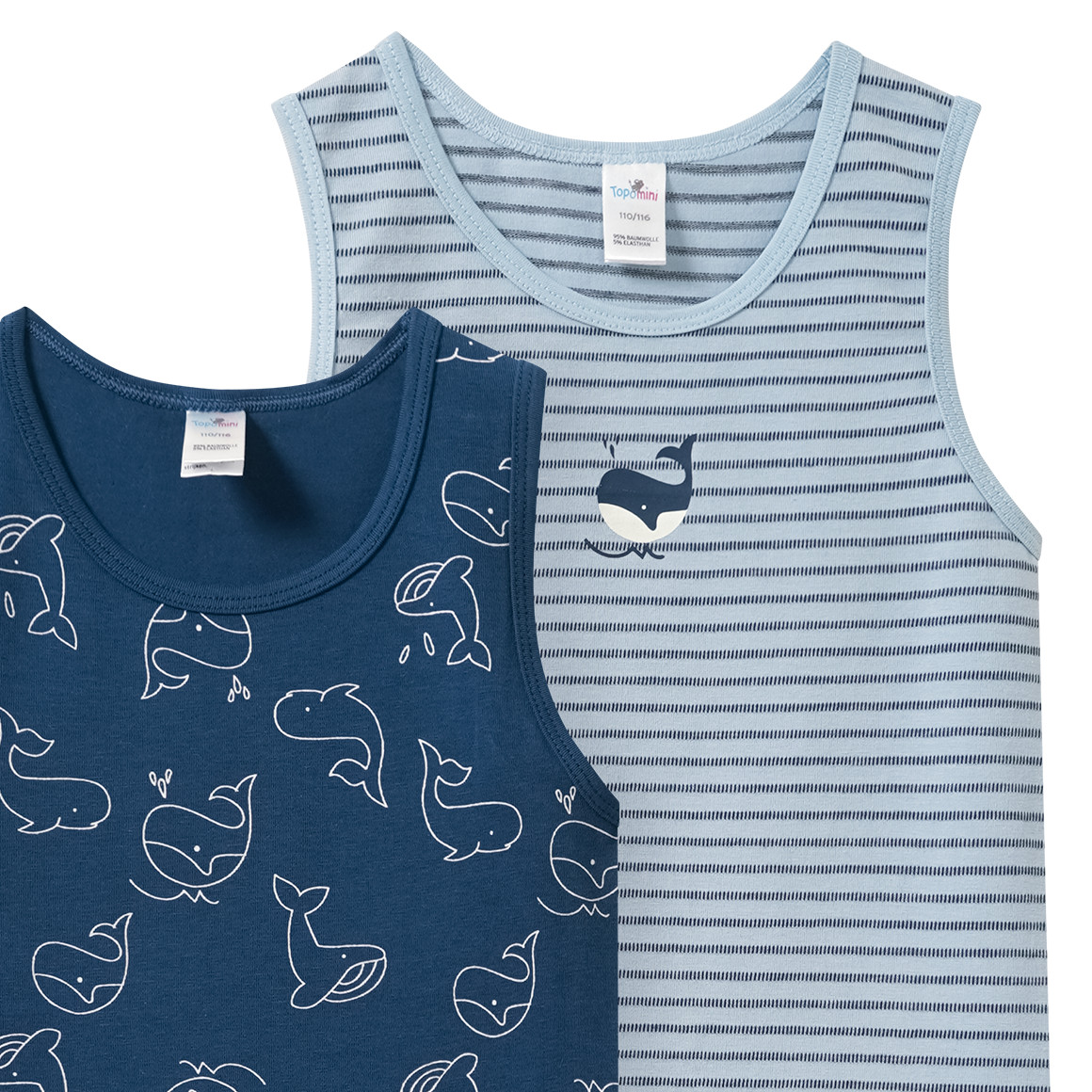 2 Jungen Unterhemden im Set