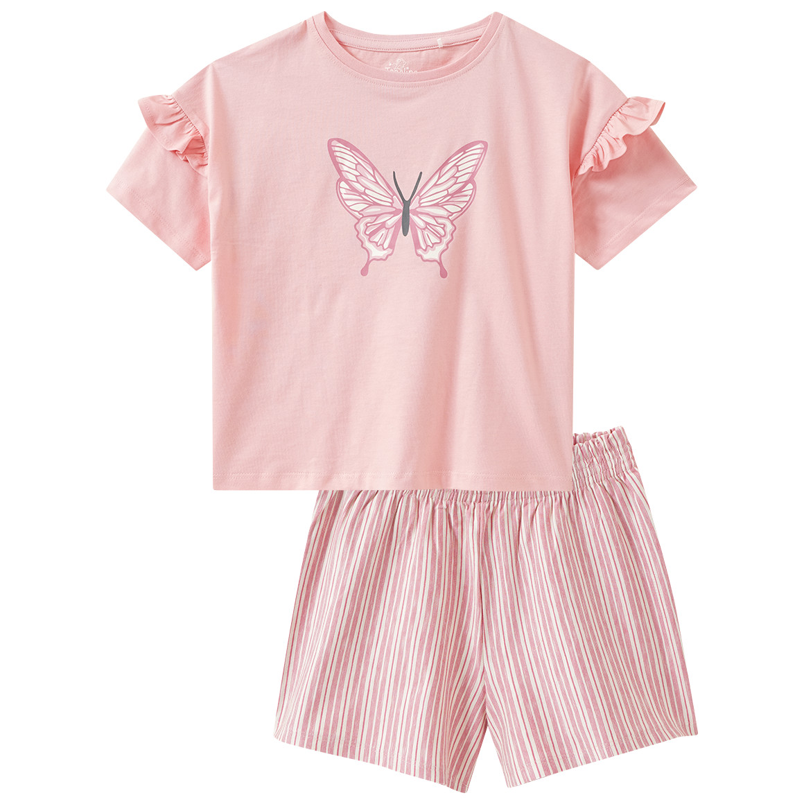 Mädchen Shorty mit Schmetterlings-Print