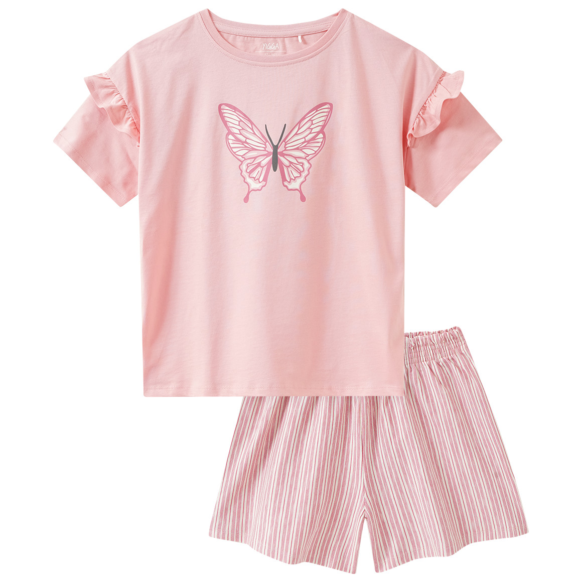 Mädchen Shorty mit Schmetterlings-Print