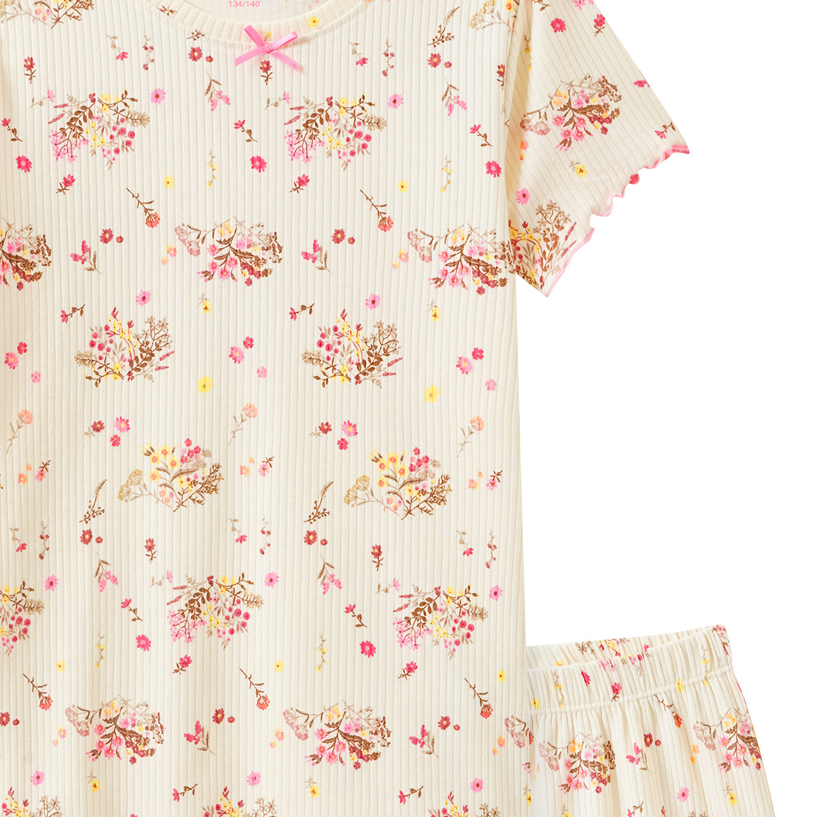 Mädchen Shorty mit Blumen-Allover