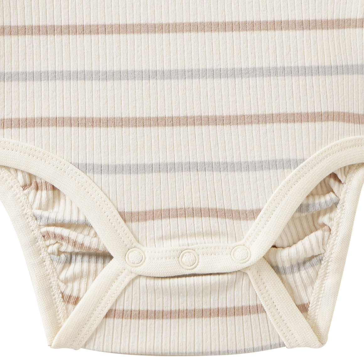 Baby Langarmbody mit Rippstruktur