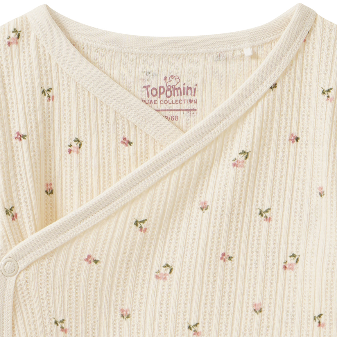 Newborn Wickelbody mit Blümchen