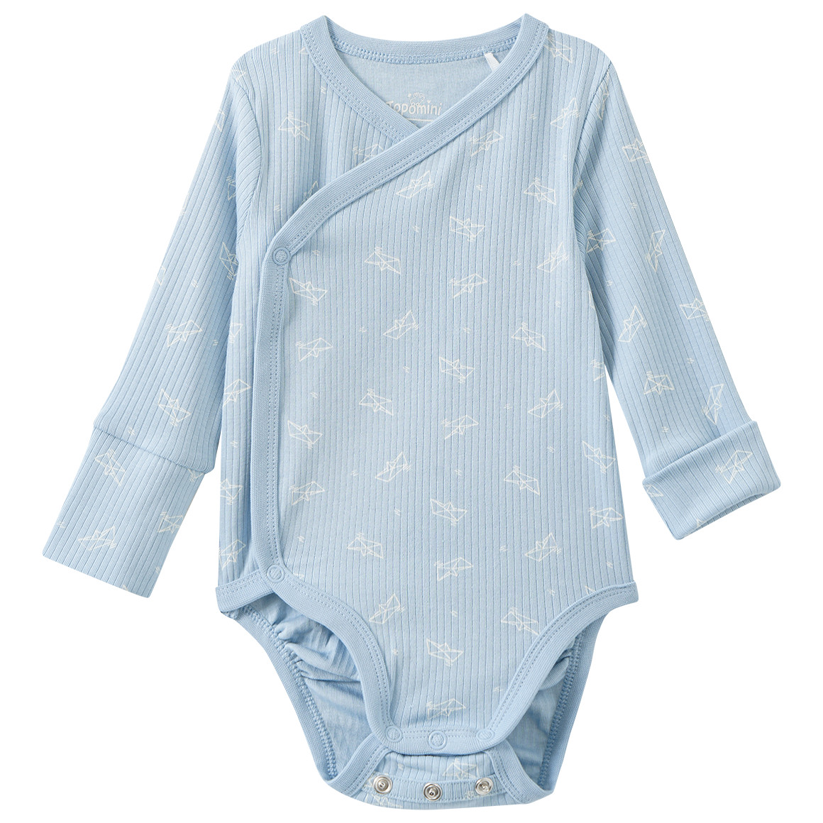 Newborn Set aus Wickelbody, Hose und Mütze