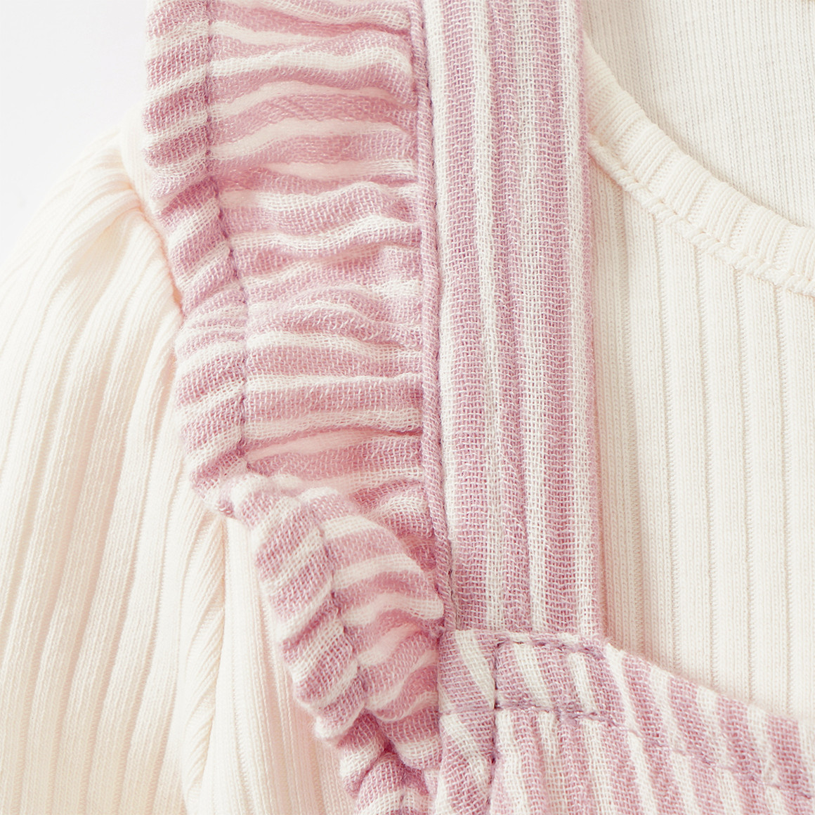 Baby Set mit Latzkleid und Rippshirt