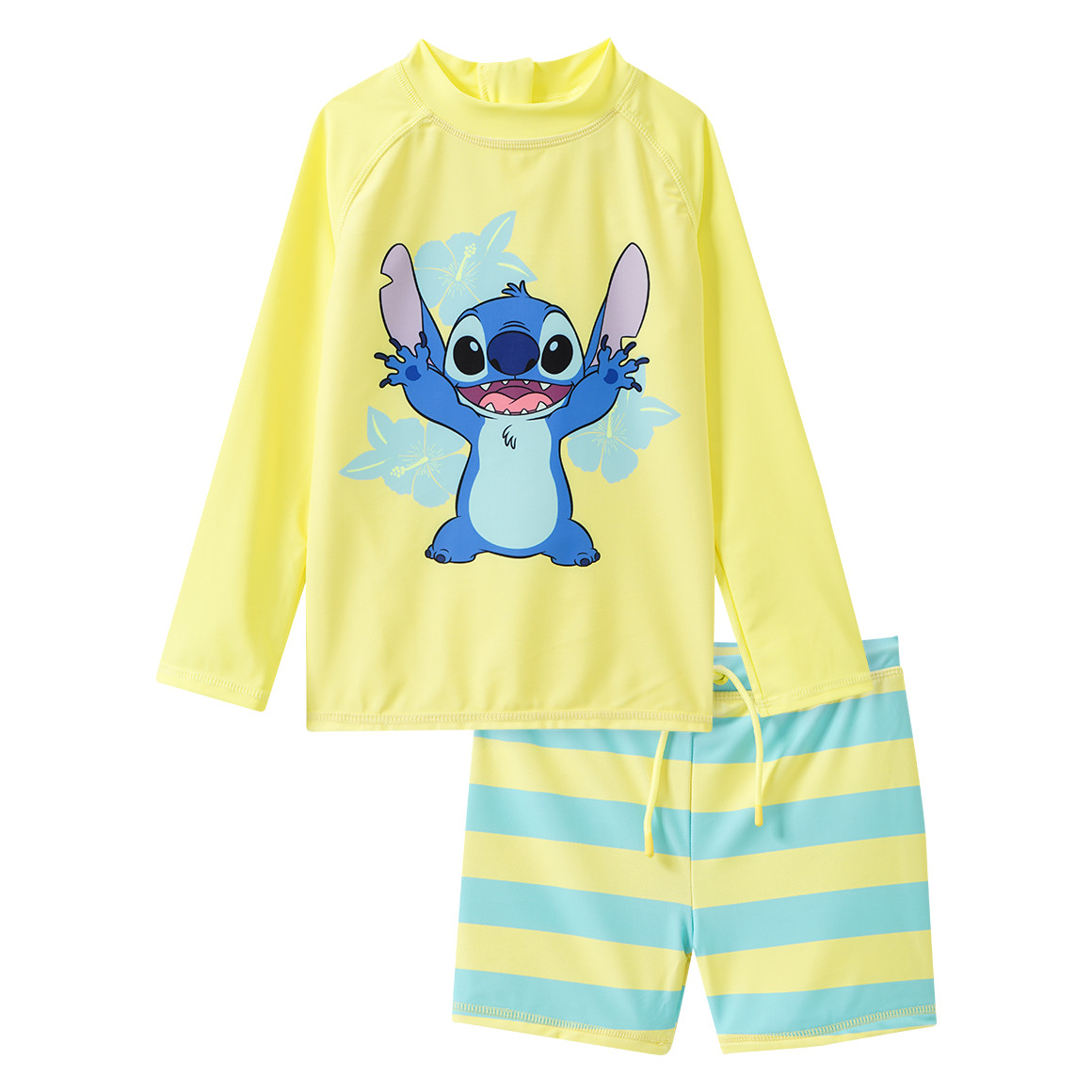 Disney Stitch UV-Set aus Badeshirt und Hose