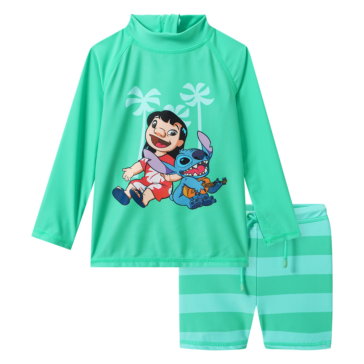 Disney Stitch UV-Set aus Badeshirt und Hose